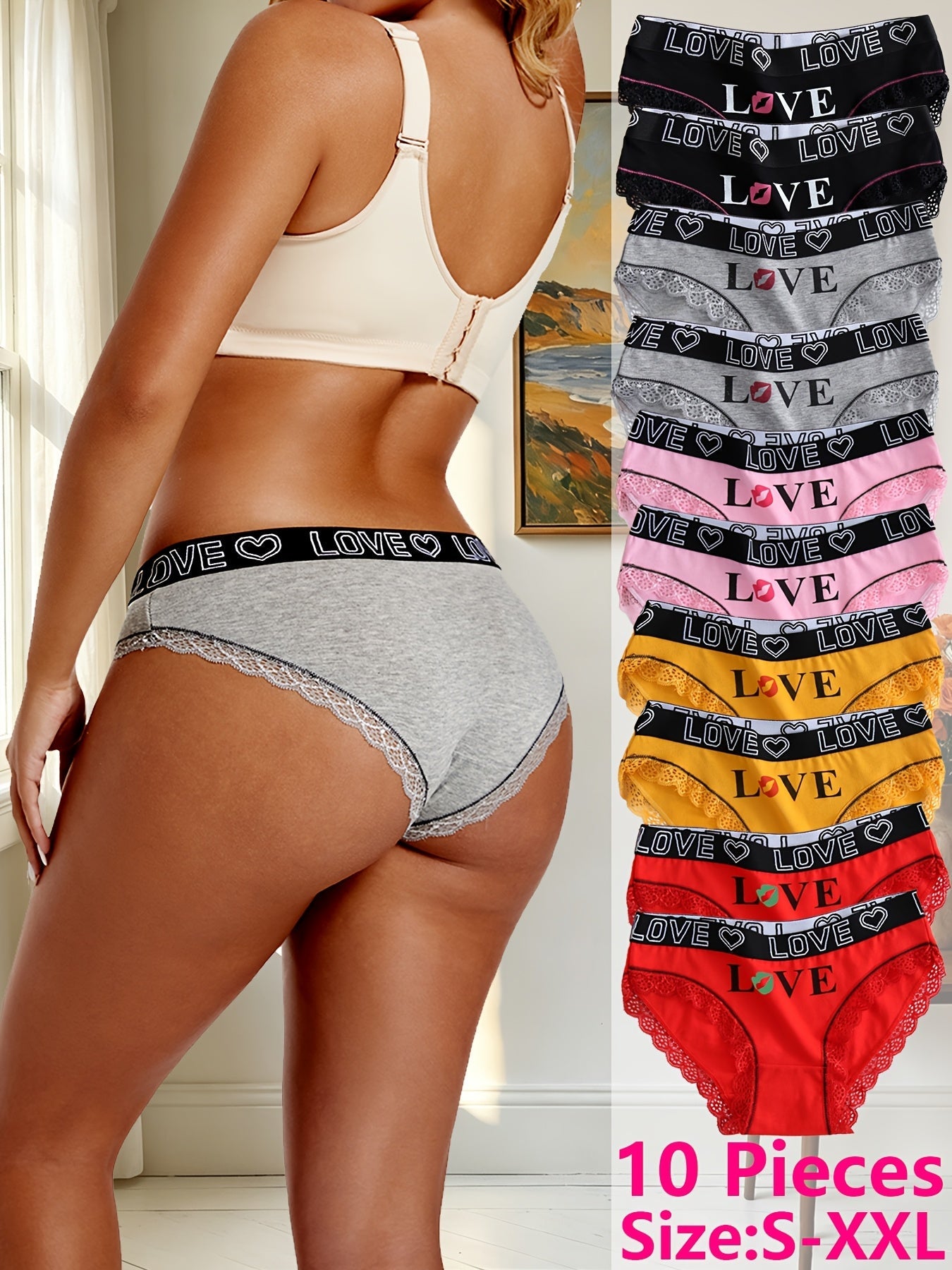 Women’s 10-Pack Seamless Briefs - Smooth No-Show Fit – view 12