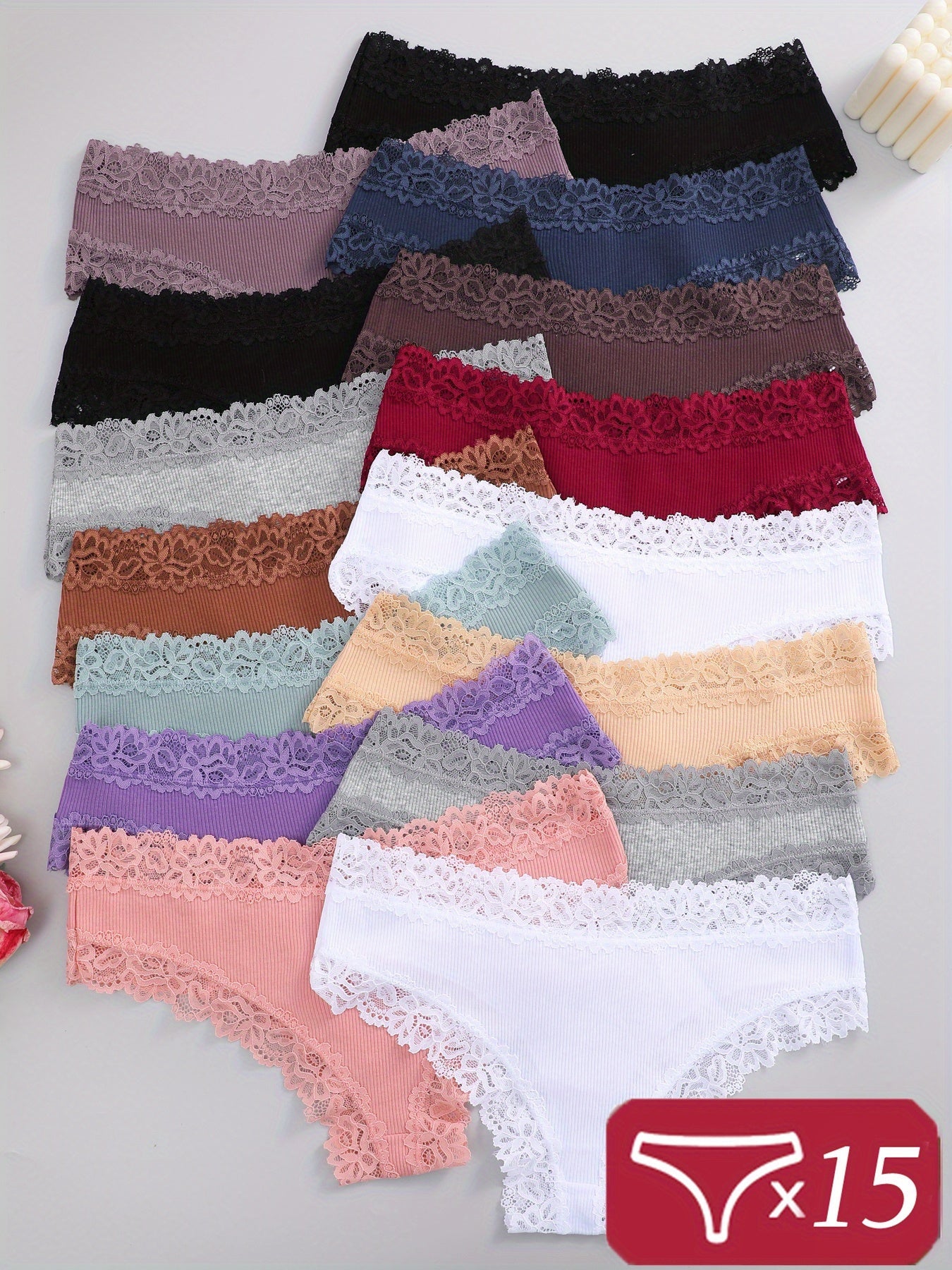 Women's 15-Pack Briefs - Lace Daily Comfort – view 4