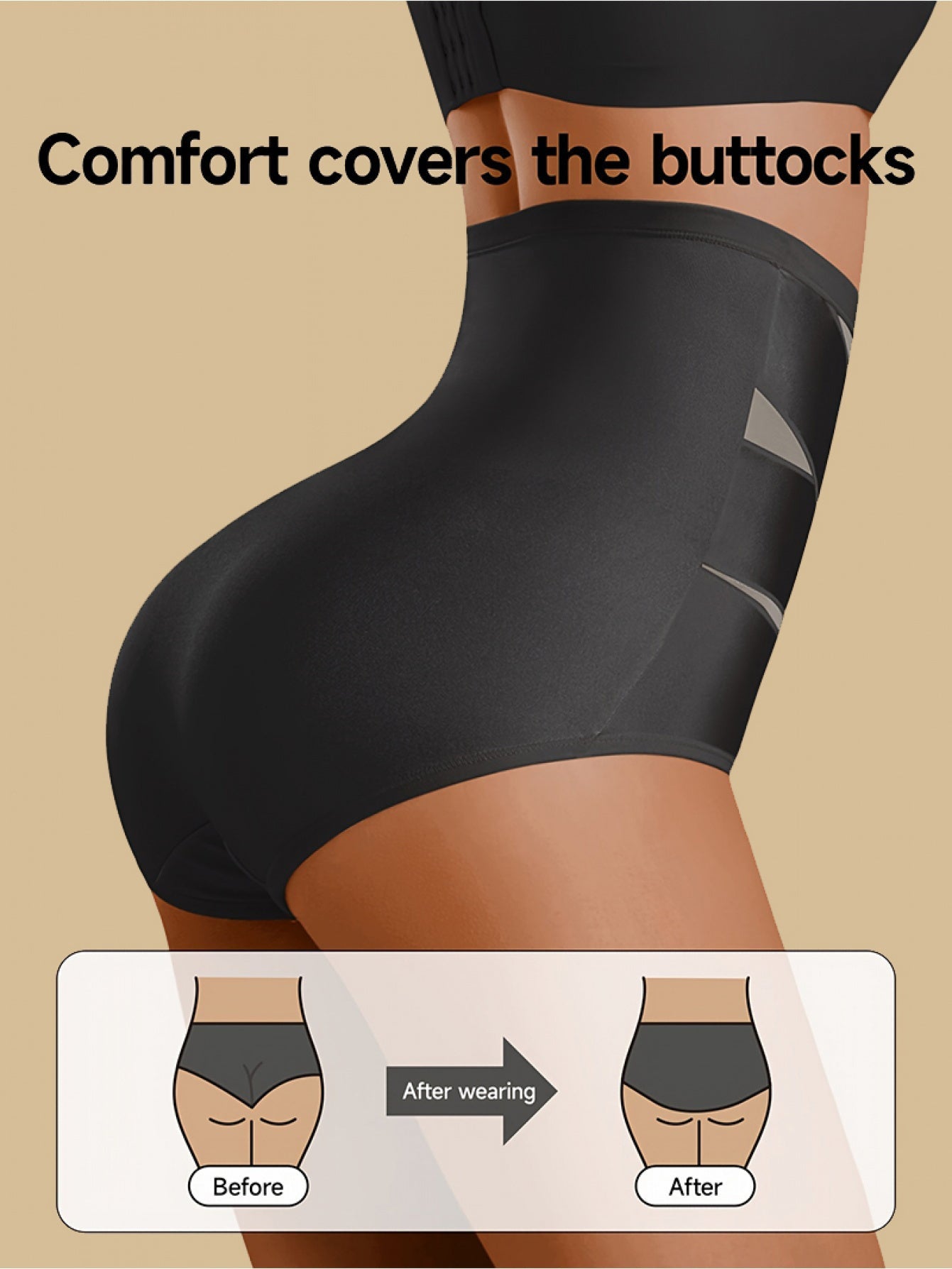Women’s 4-Pack High-Waist Shapewear Briefs - Tummy Control Support – Colorway 48229 – view 9