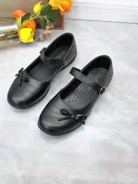 Women's Bow Mary Jane Flat Shoes - Shallow-Mouth Casual – view 6