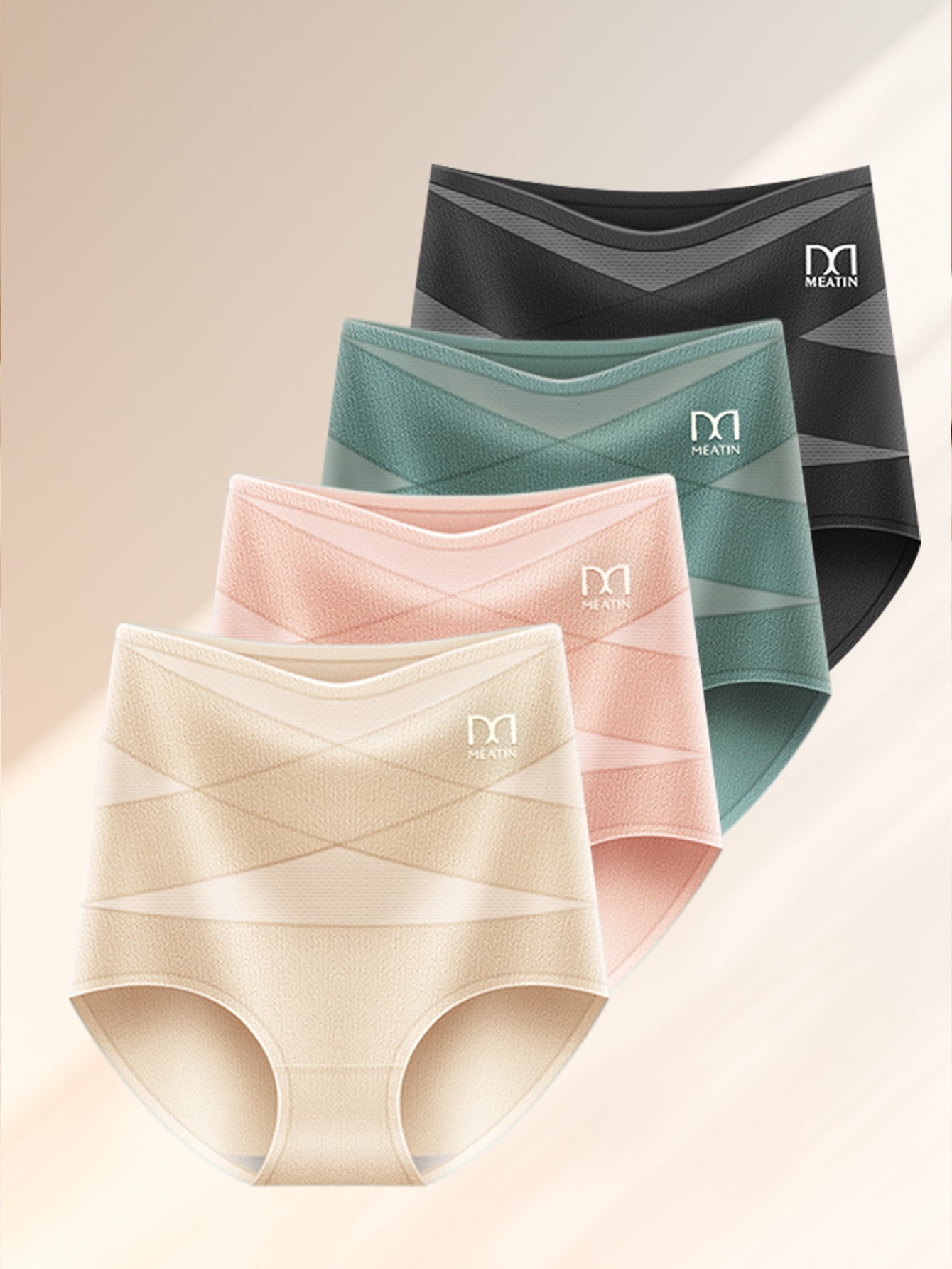 Women's Briefs – Women's Mixed colors Knit High-Waist Underwear – view 10