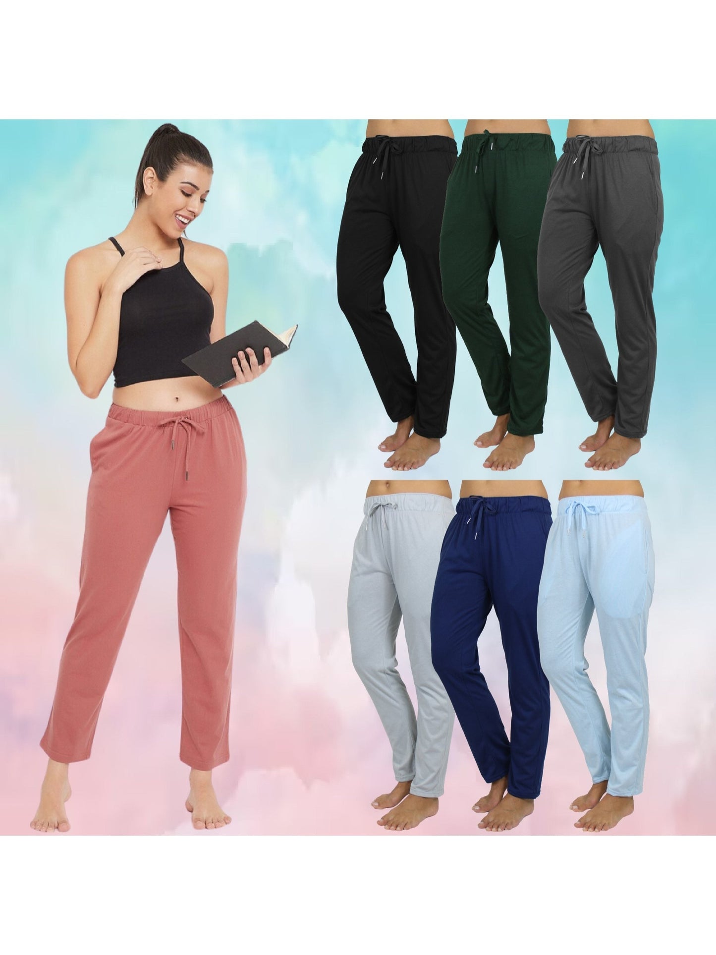 Women's Casual Pants - Drawstring Waist Relaxed fit – view 13