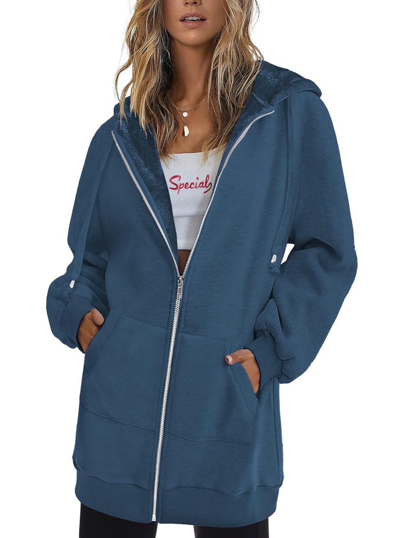 Women's Classic Hoodie - Long Sleeve Relaxed Fit – view 10