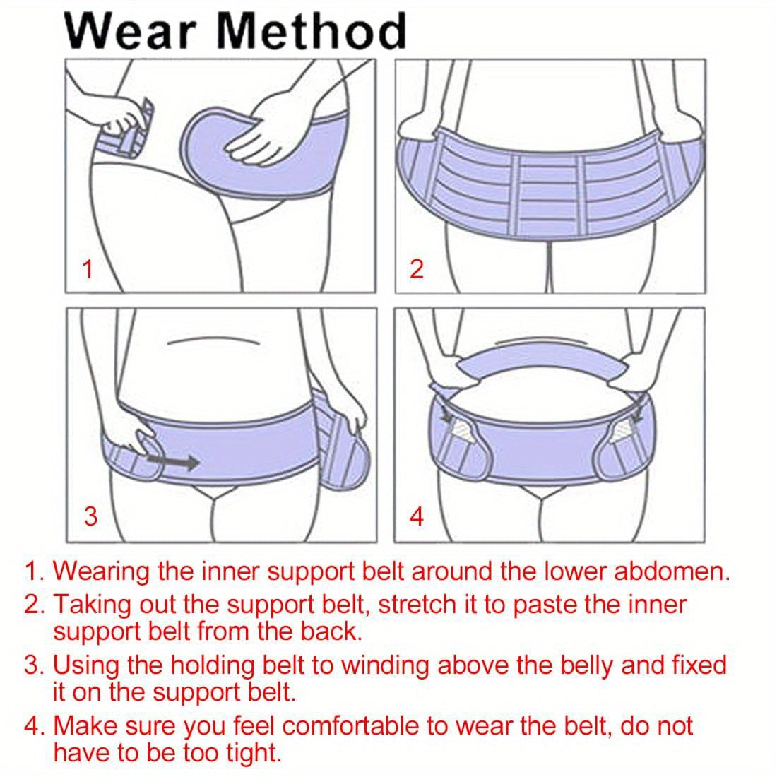 Women's Classic Maternity Support Belt - Regular Fit detail view