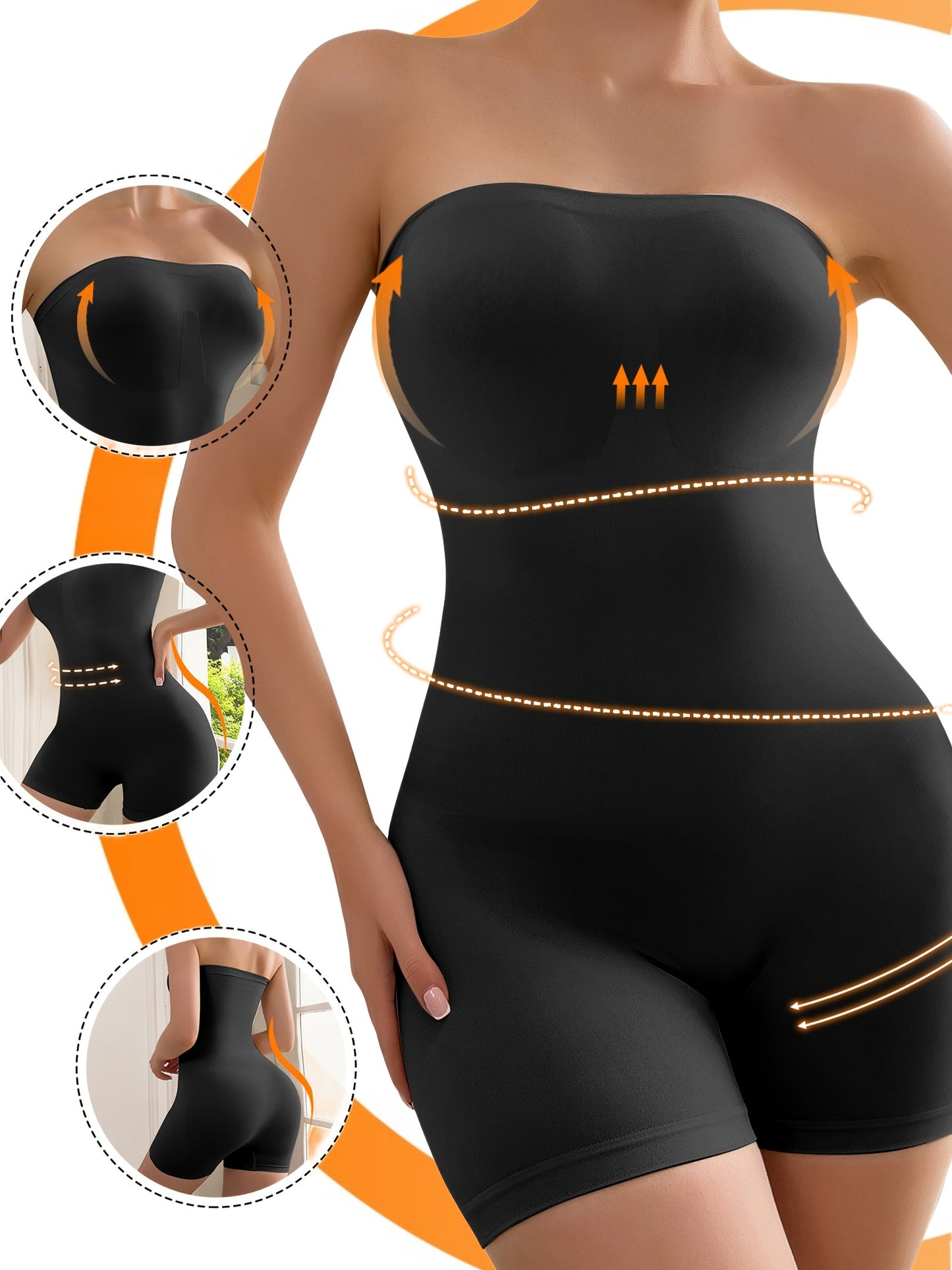 Women's Comfort Fit Shapewear Bodysuit - Seamless Body Smoothing – view 4