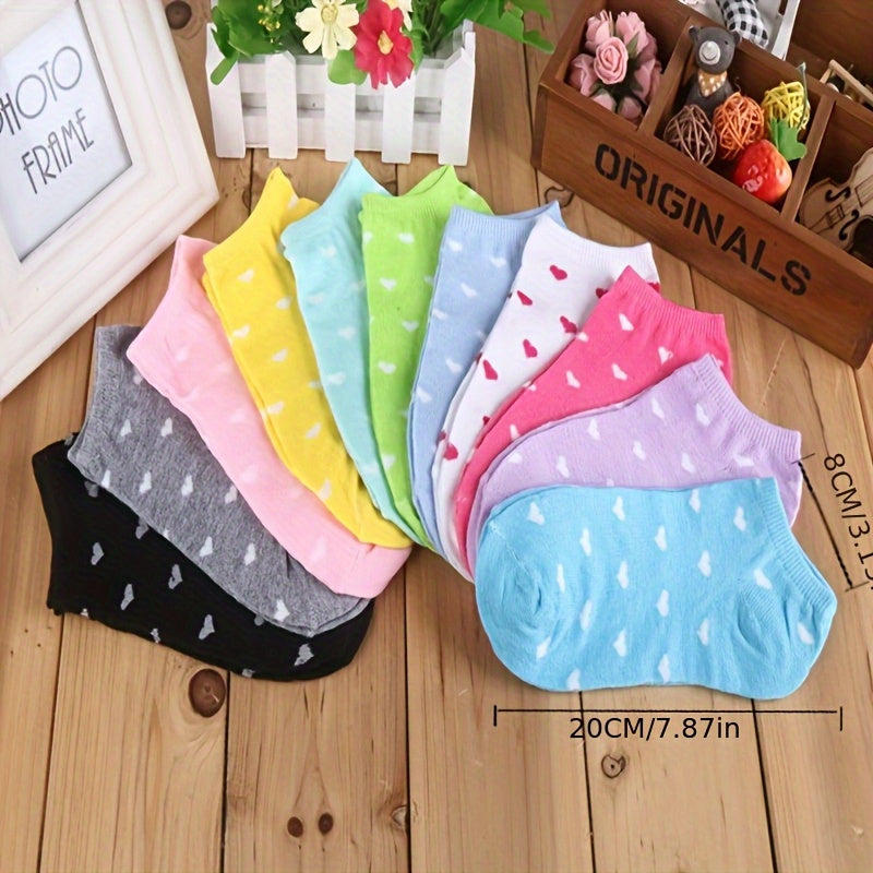 Women's Cute Print Ankle Socks - 20-Pair Pack – Pairs Random Candy – view 9