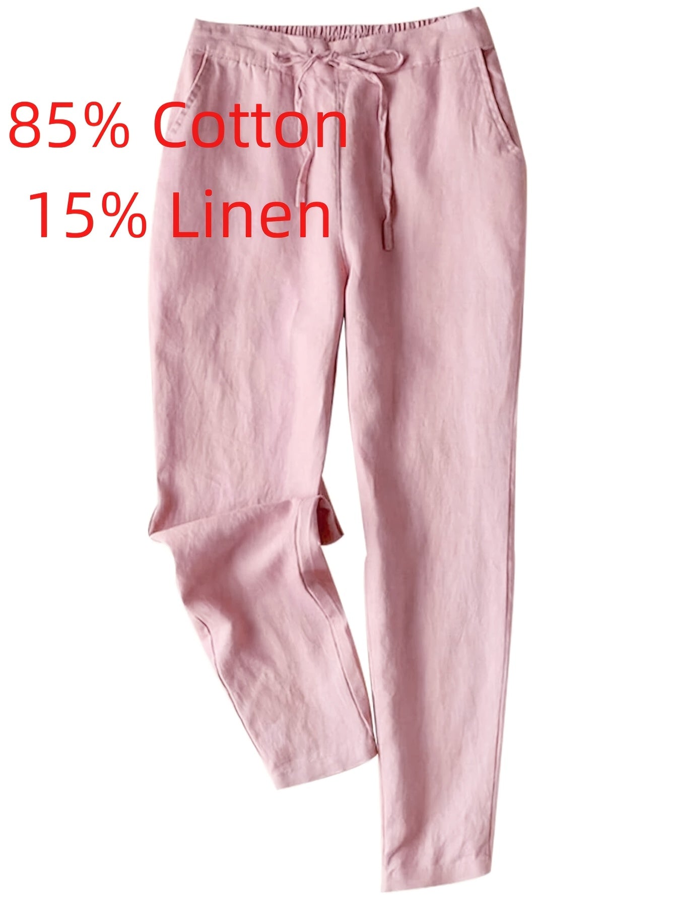 Women's Dress Pants - High Waist Relaxed fit detail view