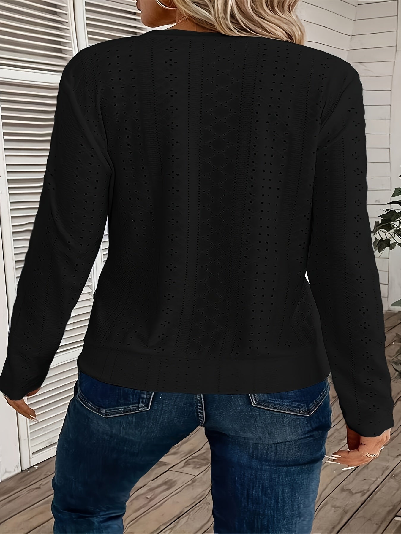 Women's Essential T-Shirt - Crew Neck Long Sleeve – Sizes S–XXL detail view