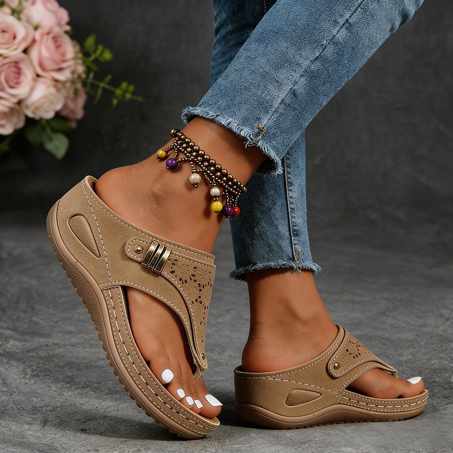 Women's Flip Flops – Breathable Non-Slip for Outdoor & – view 8