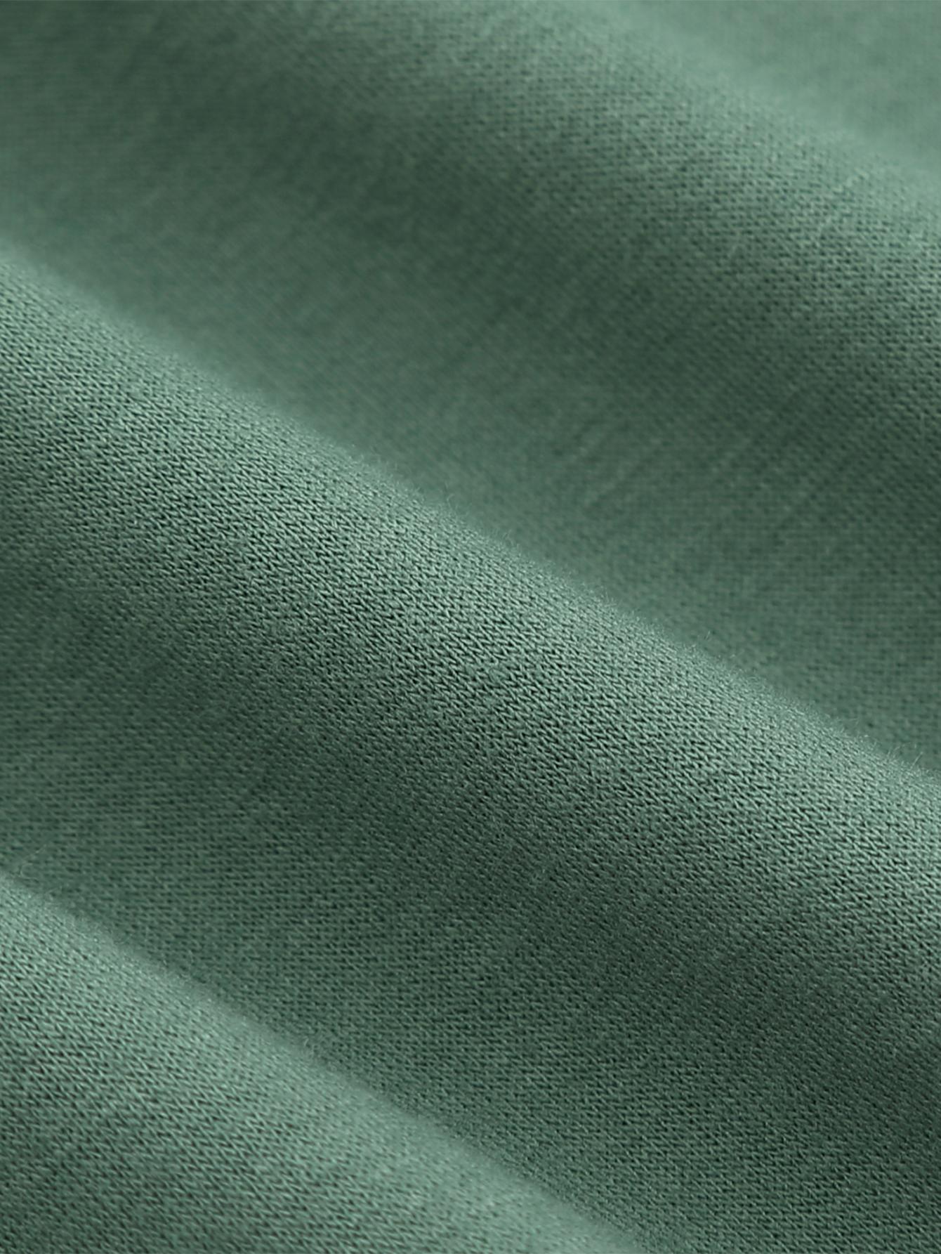 Women's Graphic Crewneck Sweatshirt - Relaxed Fit Crew Neck – Green detail view