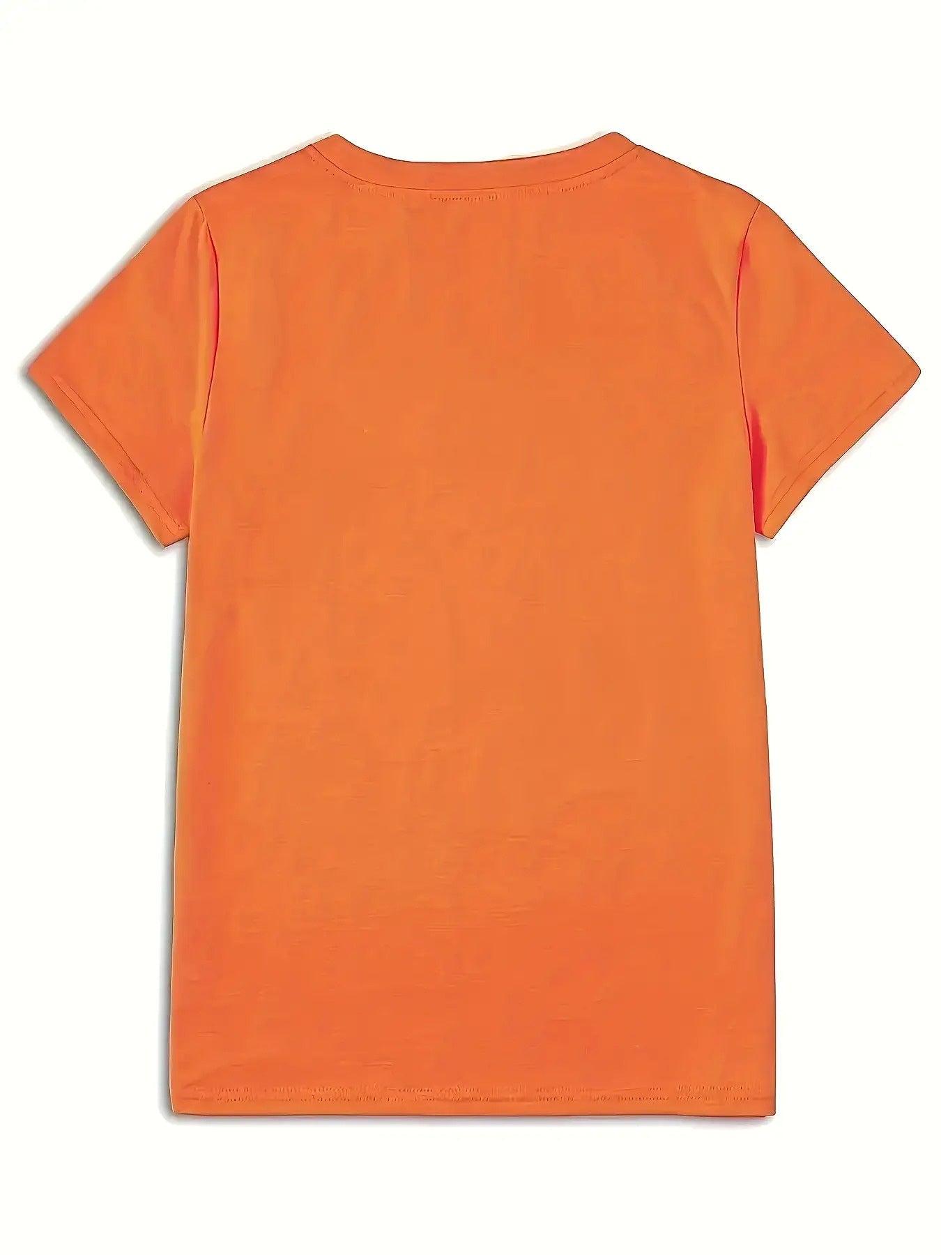 Women's Graphic Print T-Shirt - Regular Fit – Apricot / White detail view