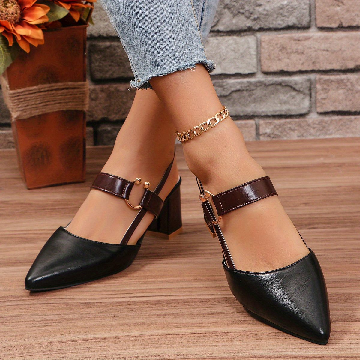 Women's Heels & Pumps – Comfort Fit for Work & Events – Brown – view 7