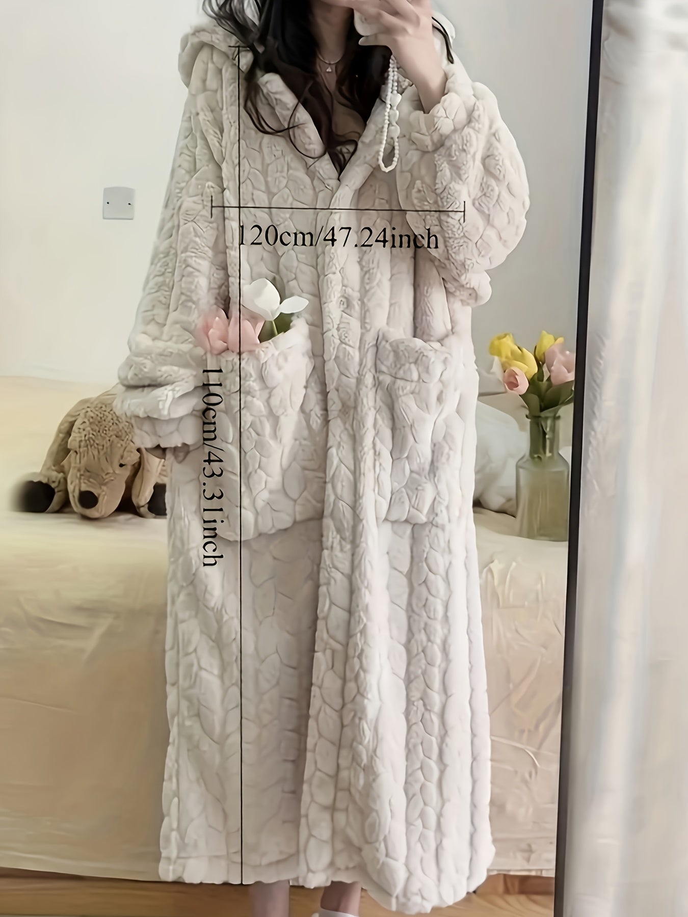 Women's Hooded Robe - Hooded Comfort – view 10