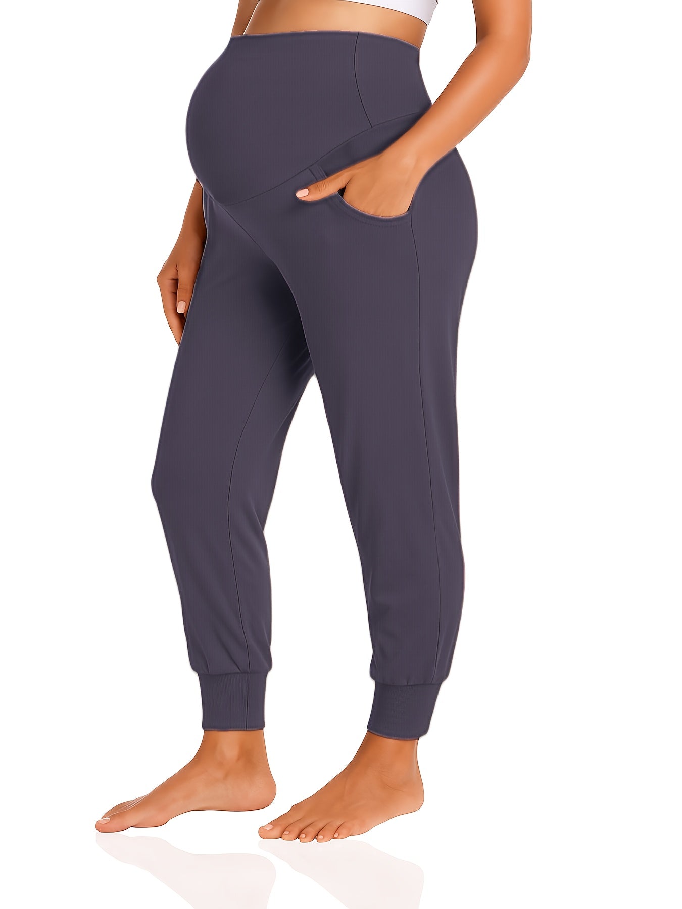 Women's Jogger Pants - High Waist With Pockets detail view