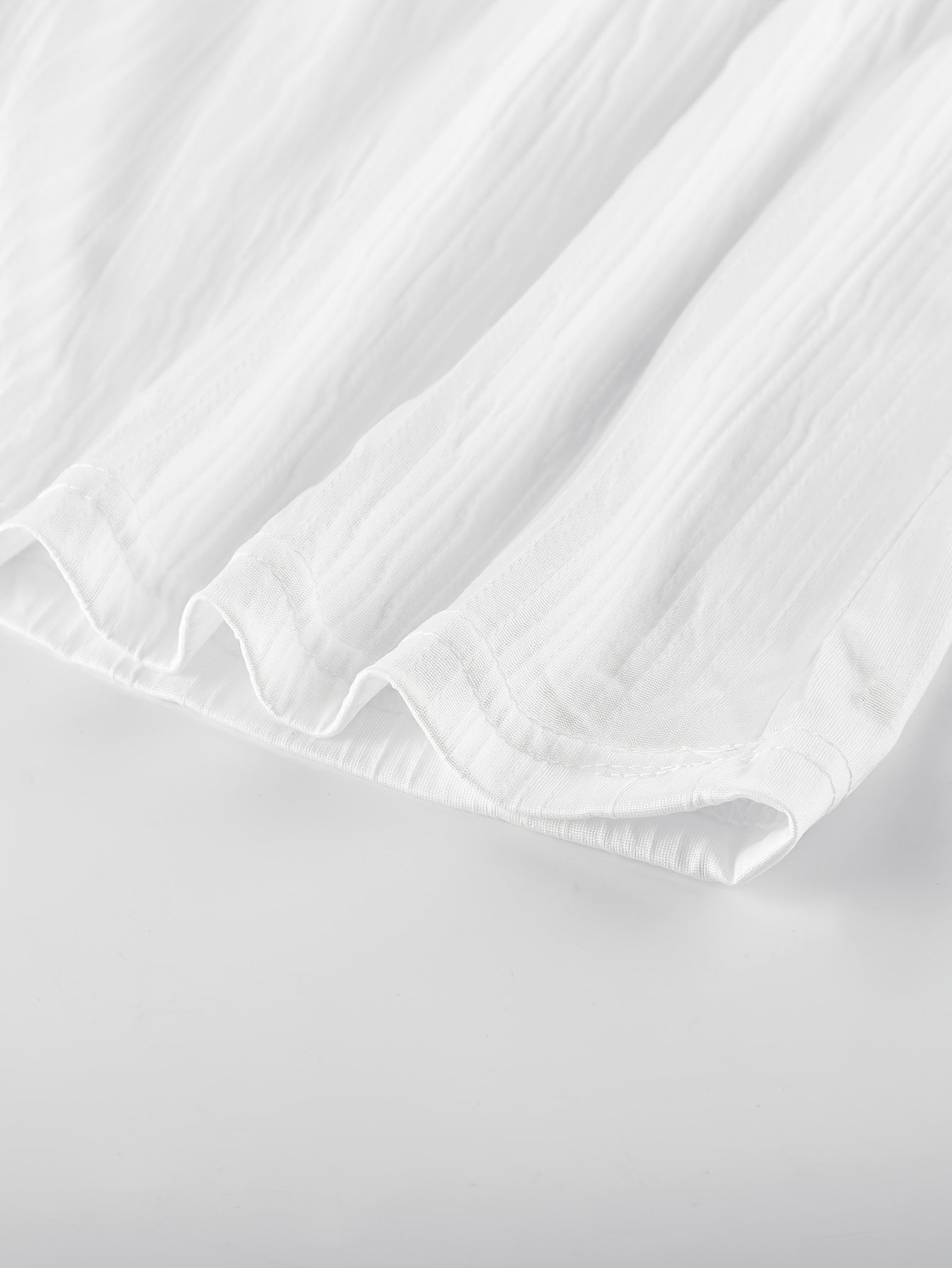 Women's Lace Detail Nightgown - V-Neck Long Sleeve detail view