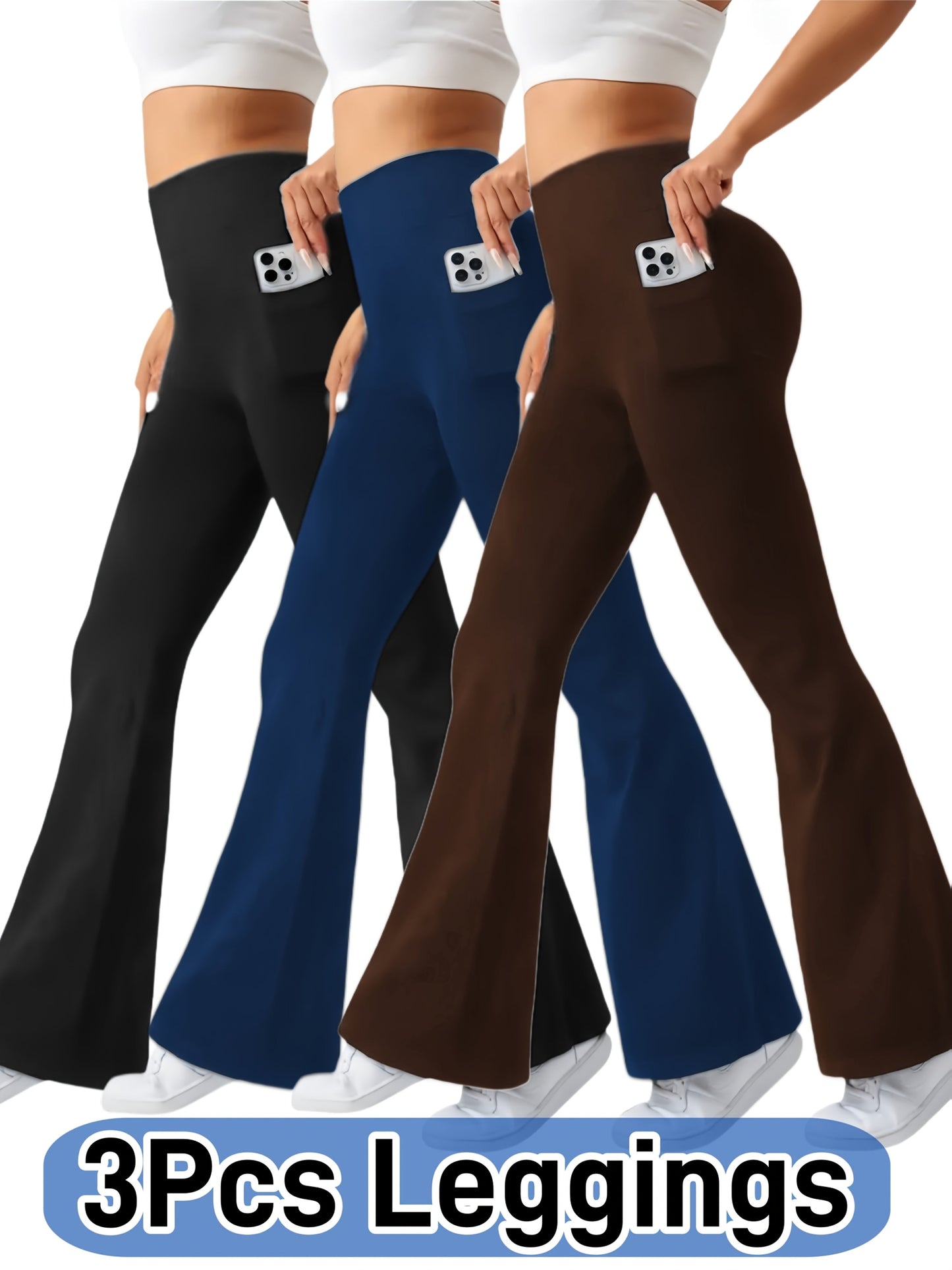Women's Leggings - 3-Pack High-Waist detail view
