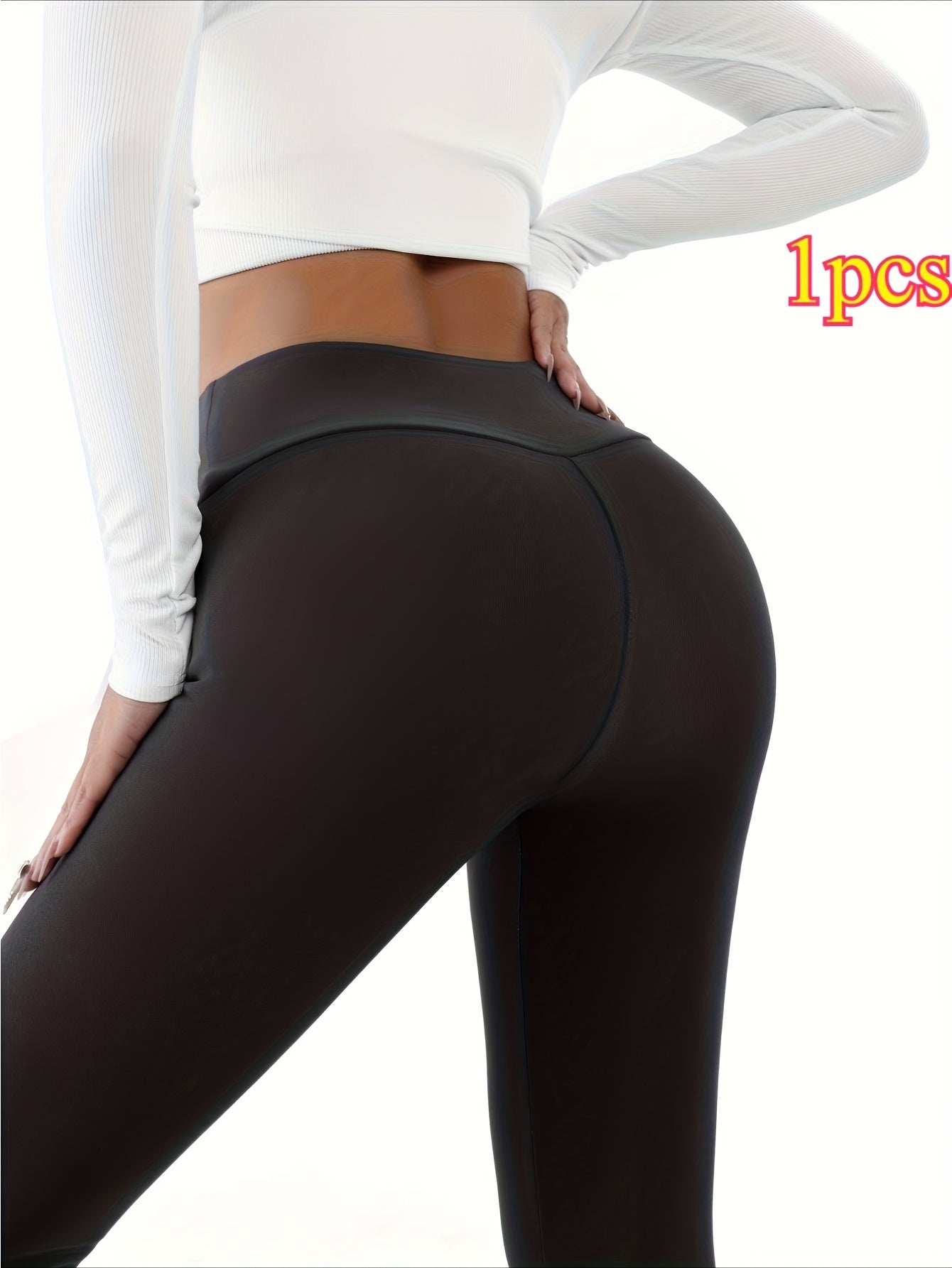 Women's Leggings - Elastic Waist Stretch Fit detail view