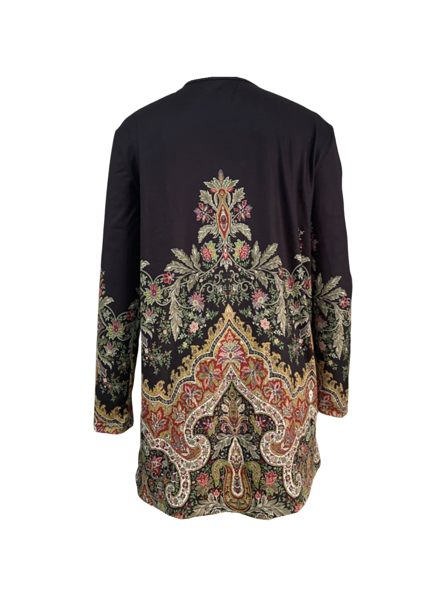 Women's Lightweight Floral Open-Front Cardigan detail view