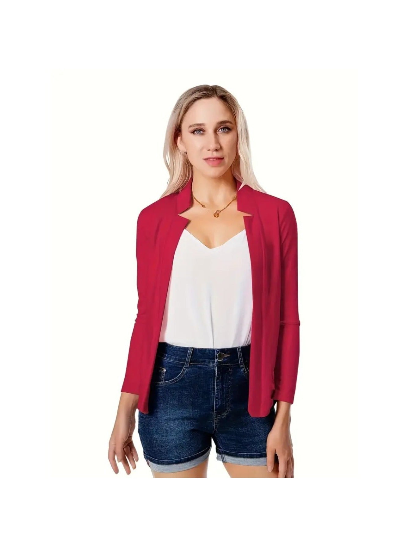 Women's Modest Button Jacket - Pastel Middle Eastern Style detail view