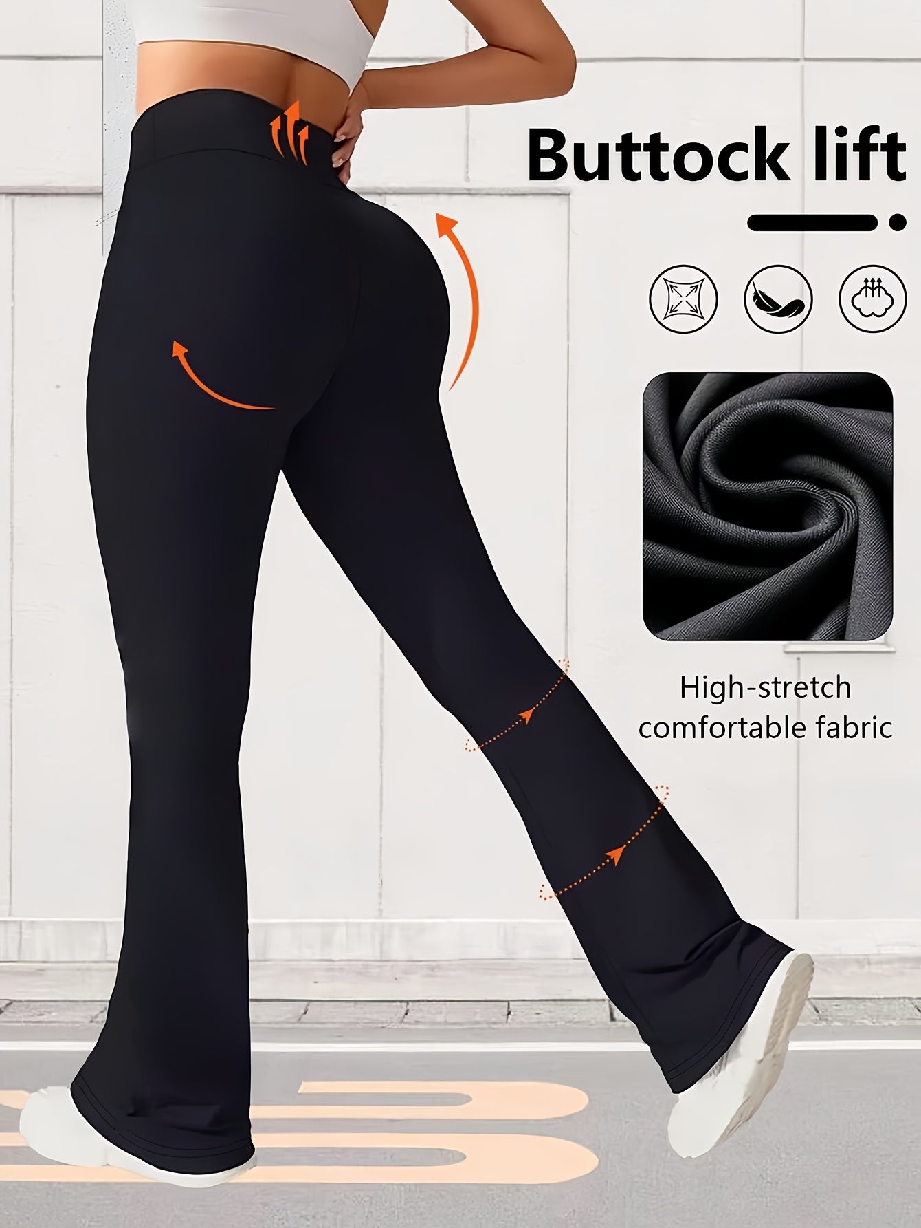Women's Pants - High-Waist Fit – Black / 10-Variant Selection – view 17