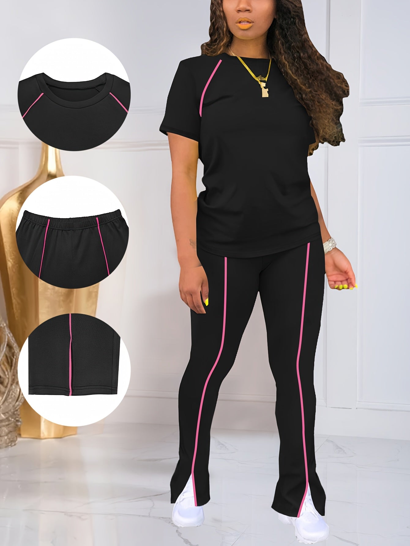 Women's Pants - Striped Design – Sizes S–XXL detail view