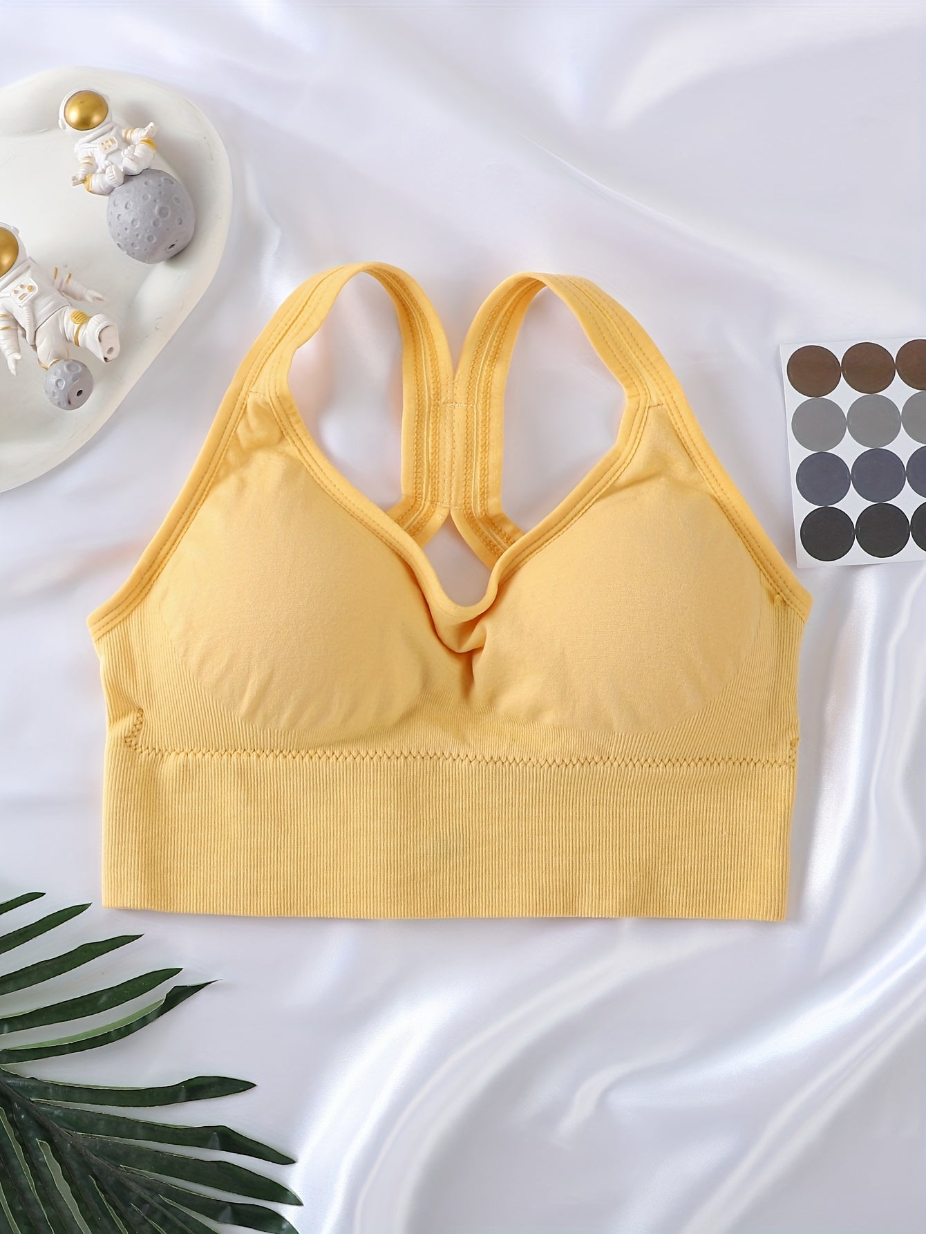 Women's Racerback Sports Bra - Seamless, Soft Support detail view