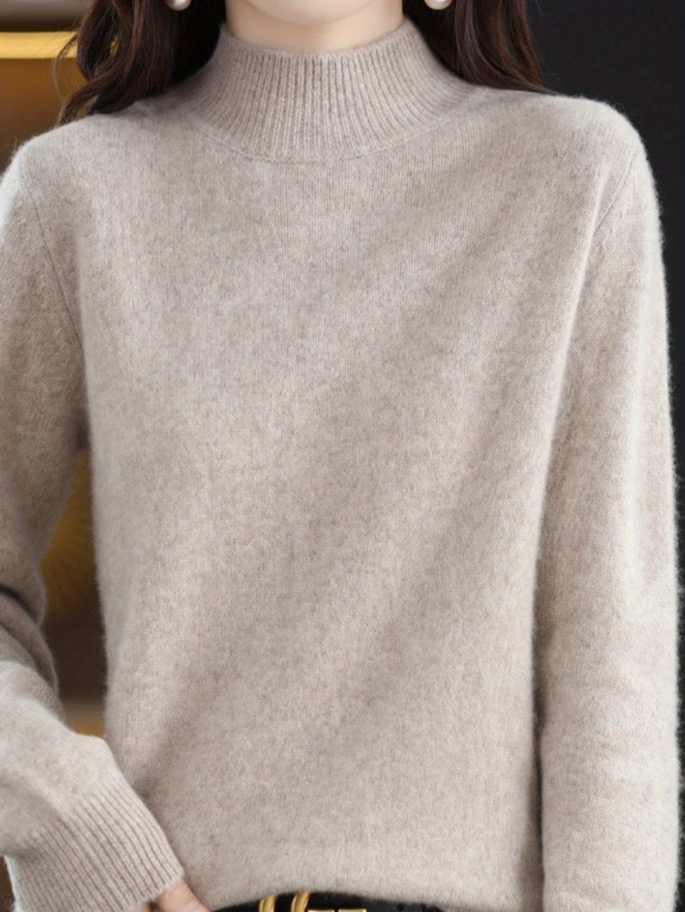 Women's Relaxed Denim Open-Front Cardigan – 3-Color Selection detail view