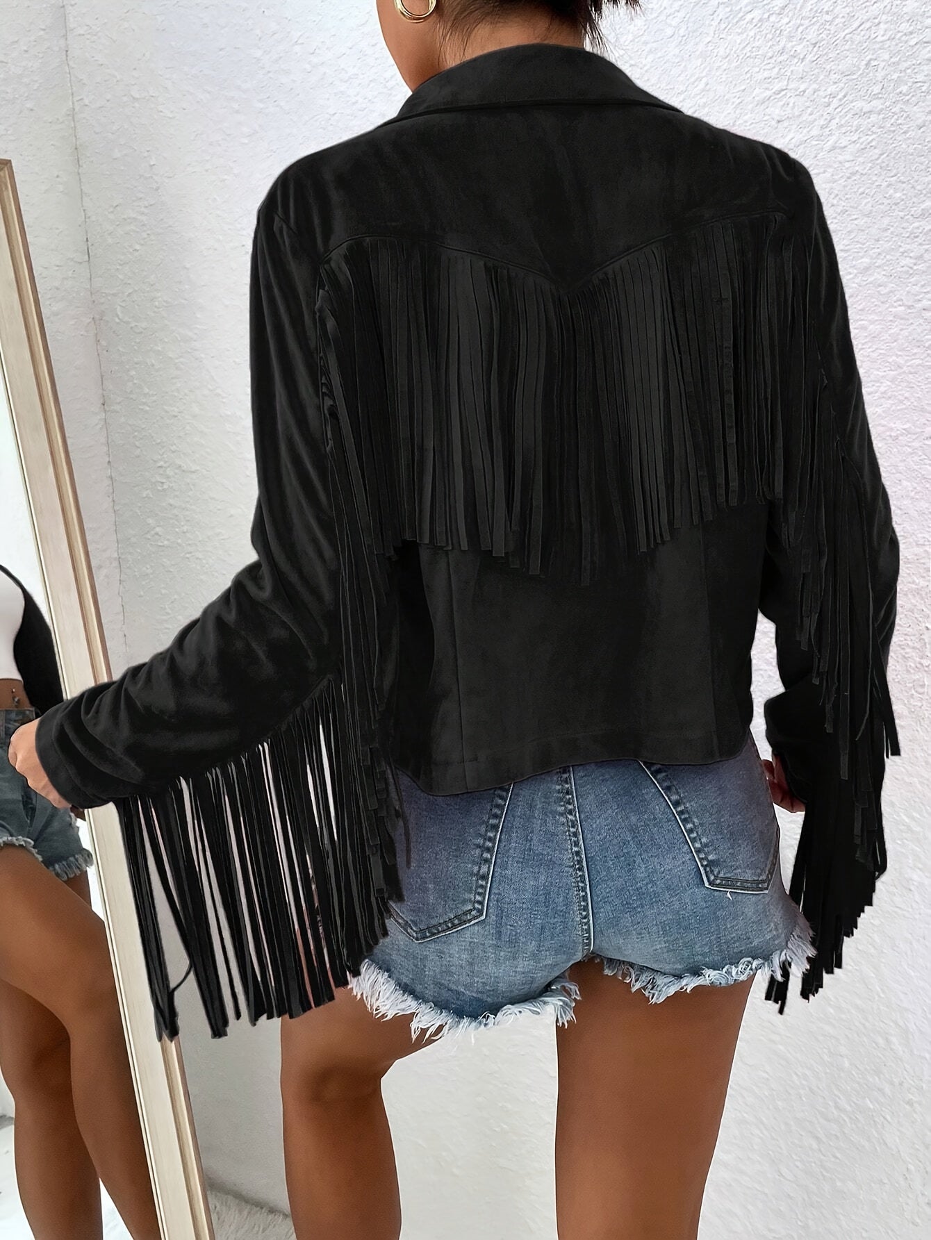 Women's Relaxed Denim Pullover Jacket – 8-Variant Selection detail view