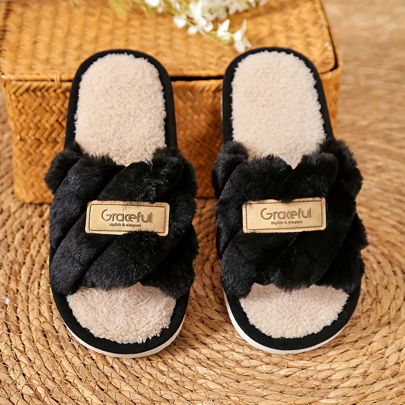 Women's Slippers - Non-Slip Sole Plush Lined for Cold Weather – view 8