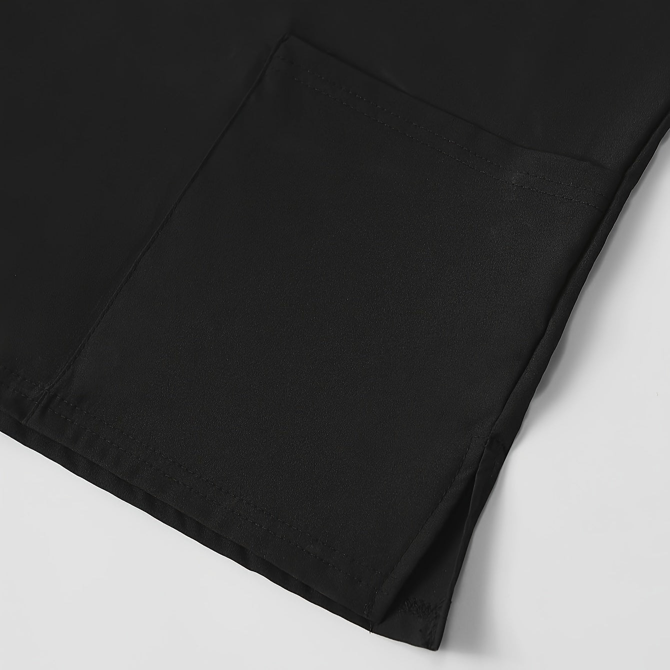 Women's Solid Color T-Shirt - V-Neck Short Sleeve detail view