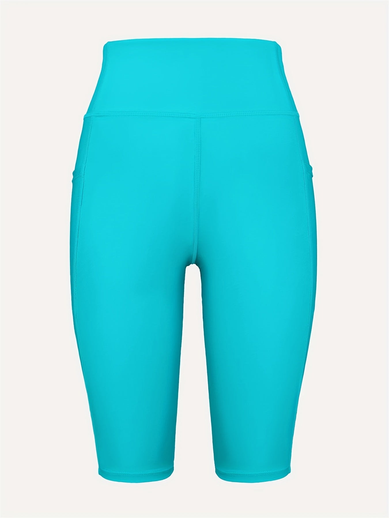 Women's Swim Shorts - High-Waist – Cyan – view 8