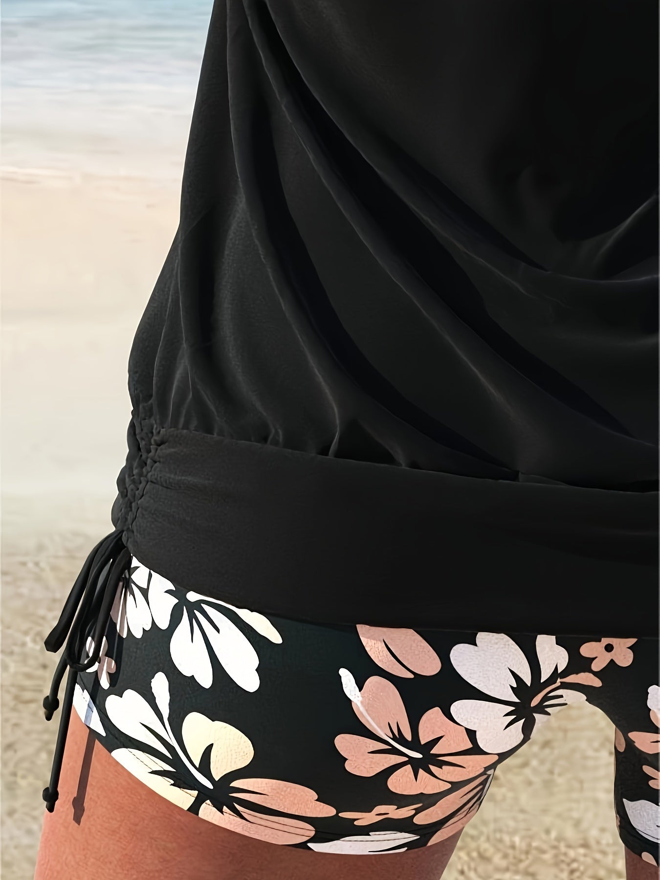Women's Tankini – Black detail view