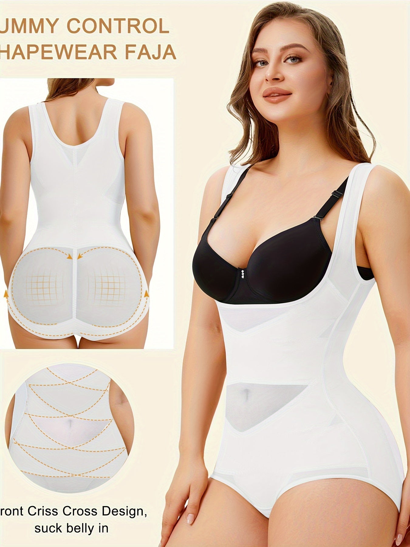 Women's Targeted Control Shapewear Bodysuit - Butt Lift Body Smoothing – view 10