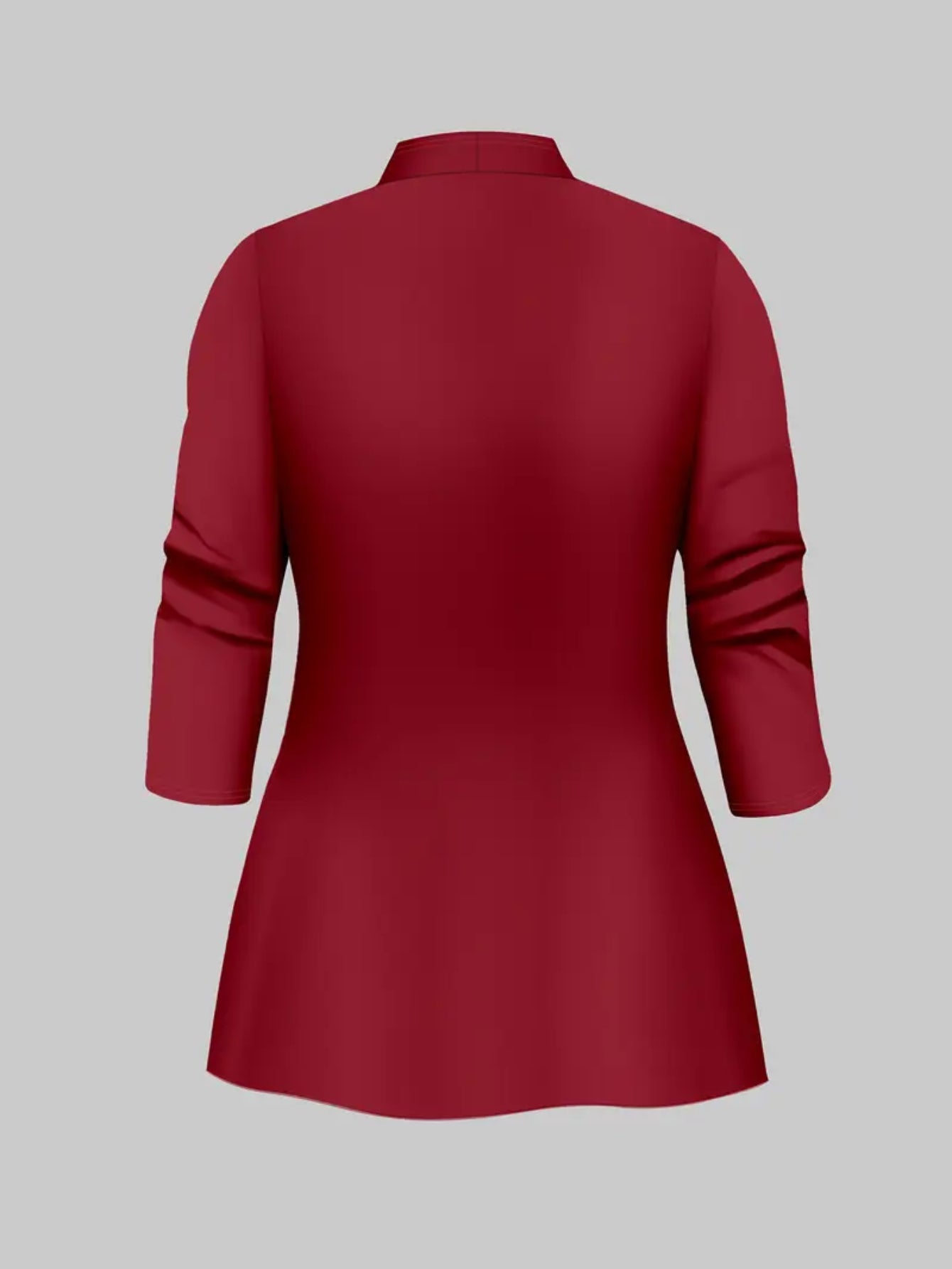 Women's Three-Piece Outfit Set - Plaid Workwear Matching Outfit detail view