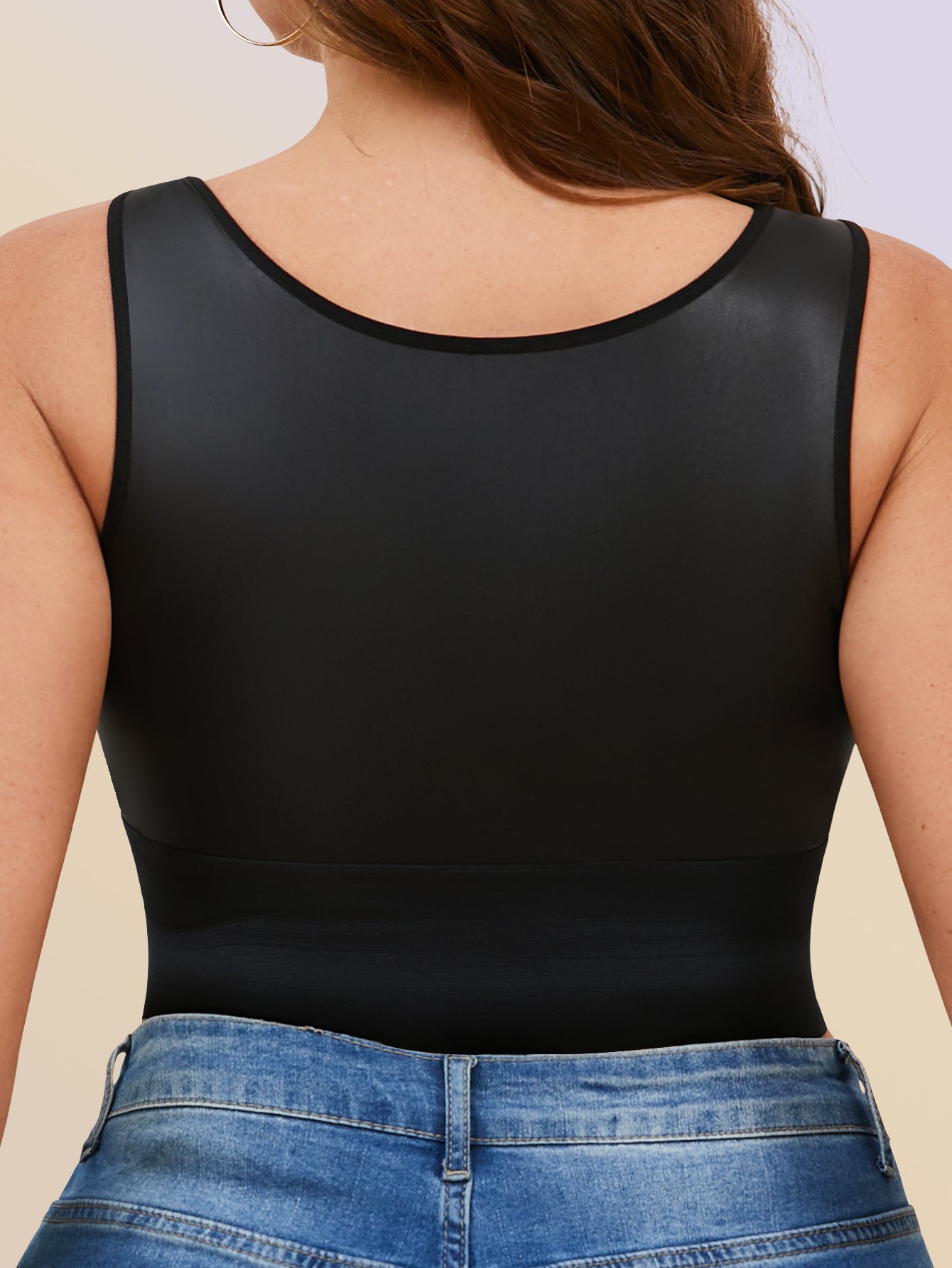 Women's Tummy Control Shapewear Camisole - Belted Plus Size Body Smoothing – view 7
