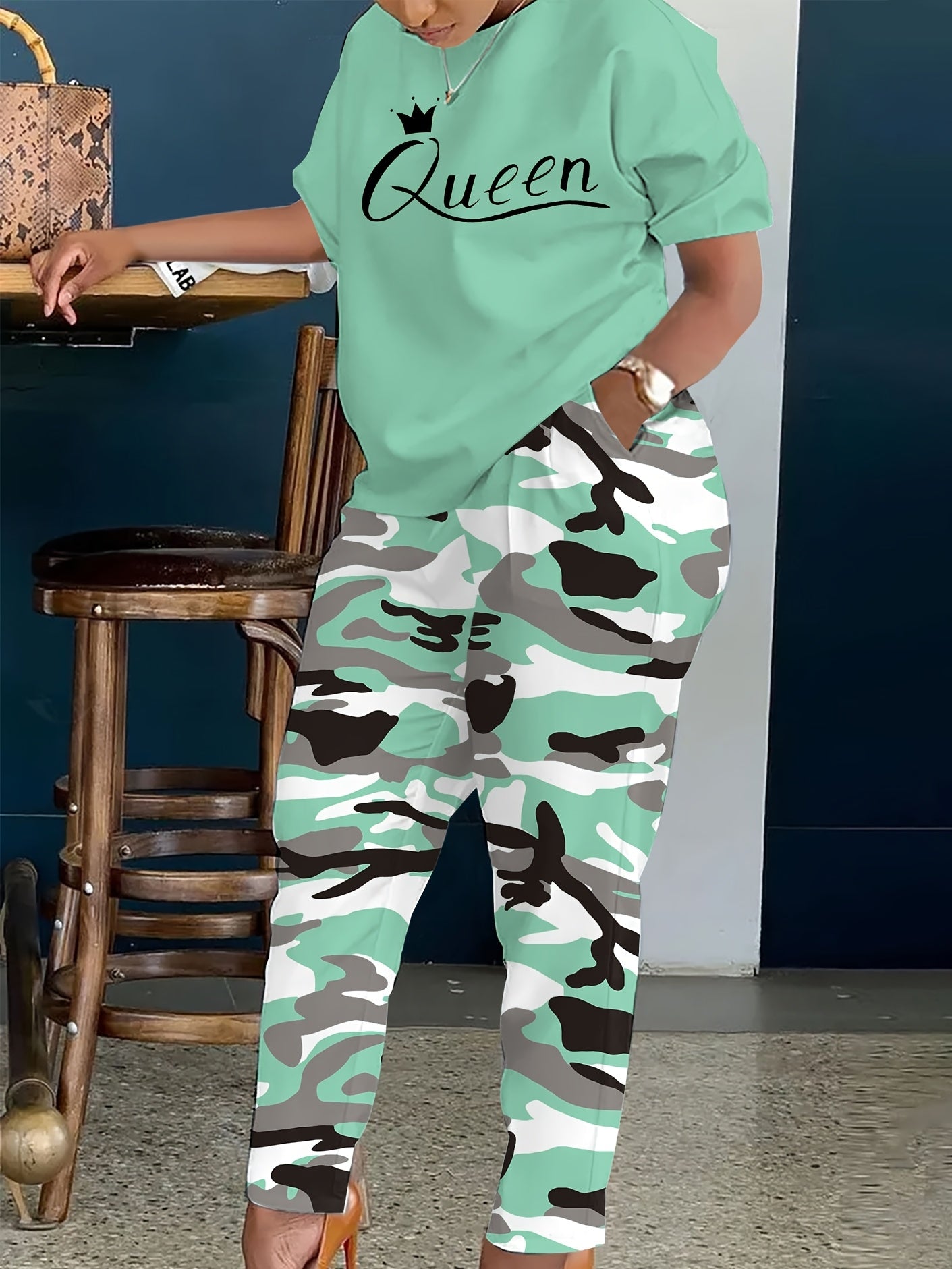 Women's Two-Piece Outfit Set - Short Sleeve – Sizes 0XL–8XL – view 59