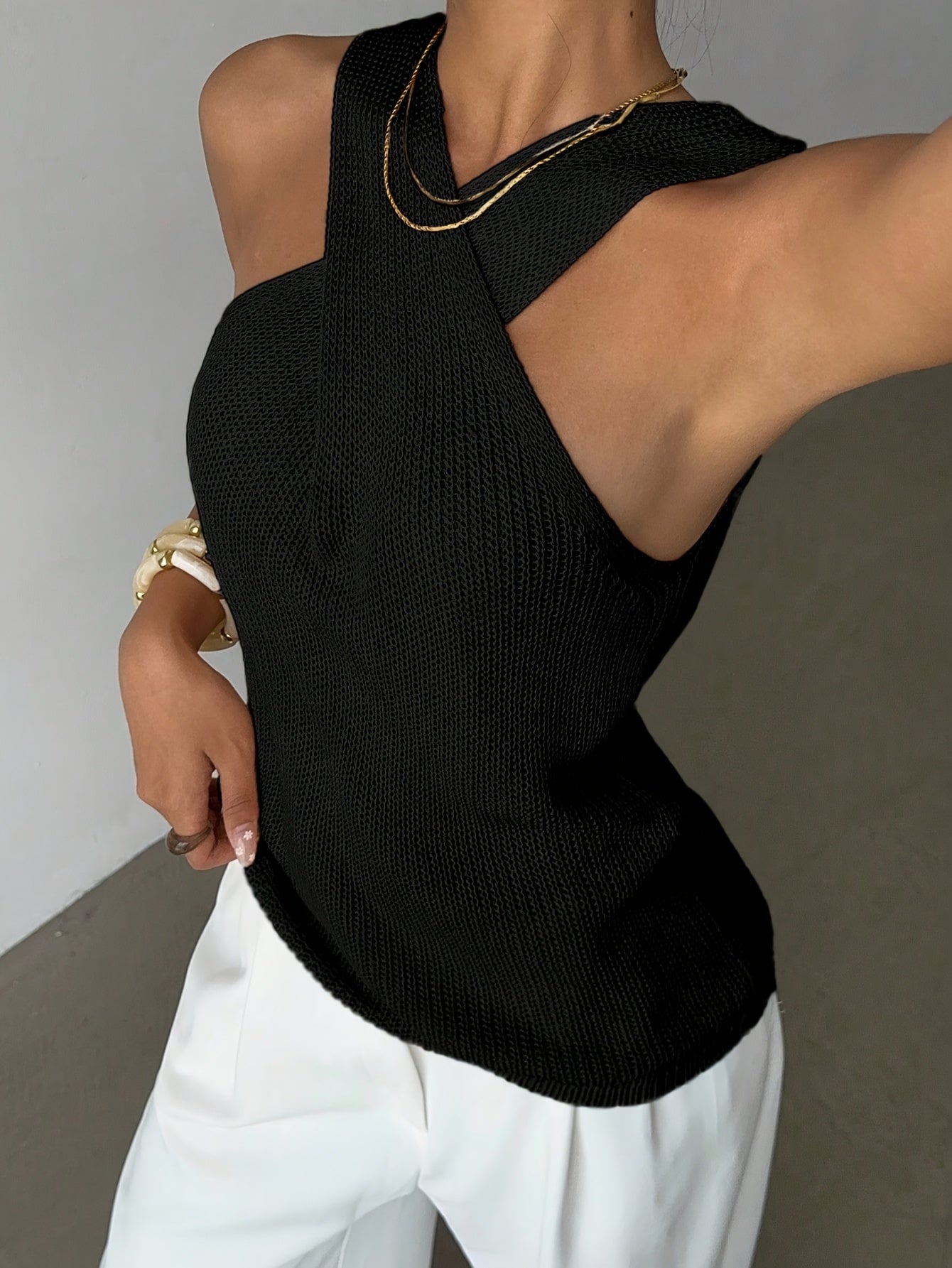 Women's Versatile Pullover Sweater – Sizes S–XL – Khaki option – view 9