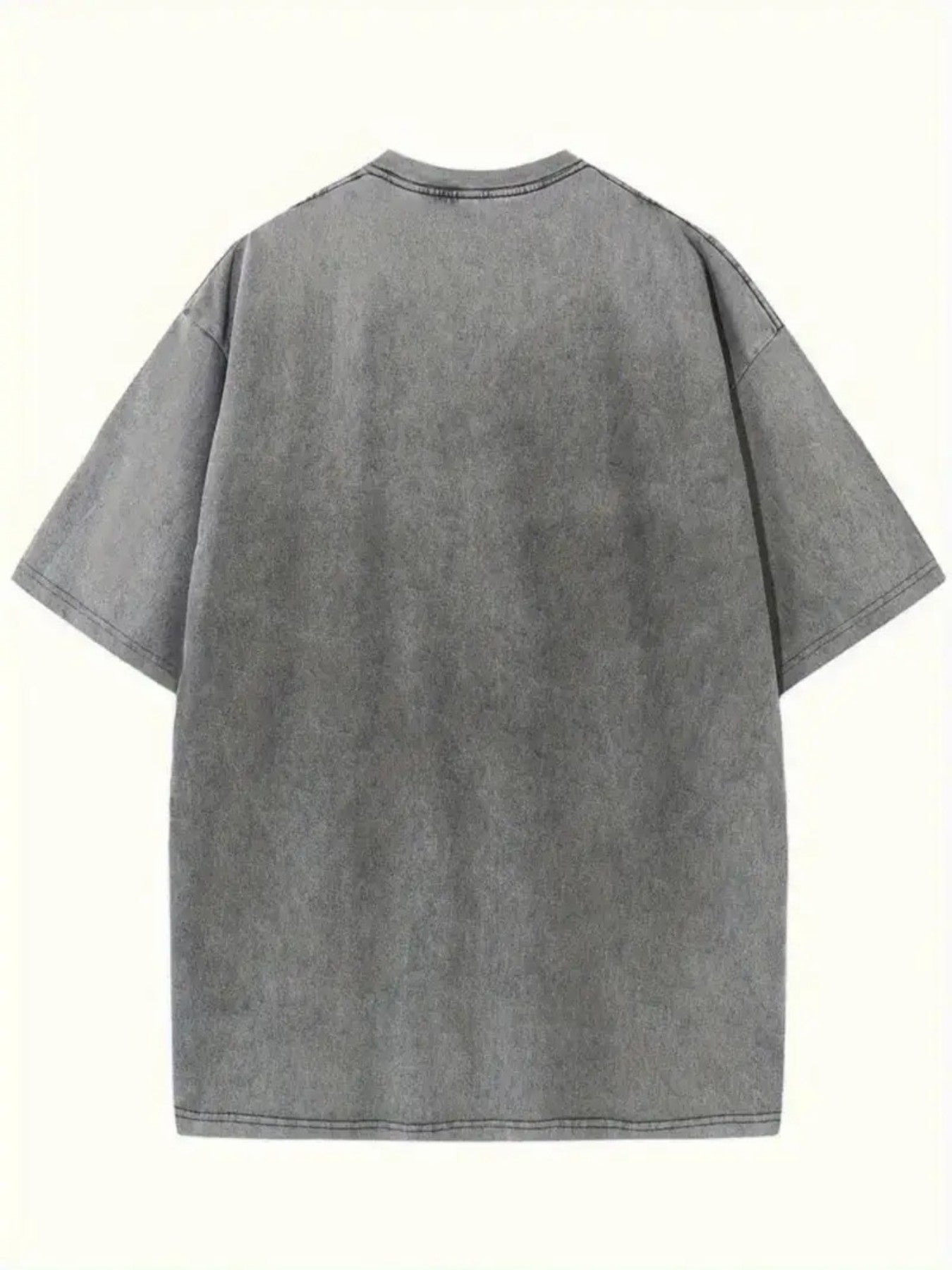 Women's Vintage Washed Oversized T-Shirt - Round Neck Short Sleeve detail view