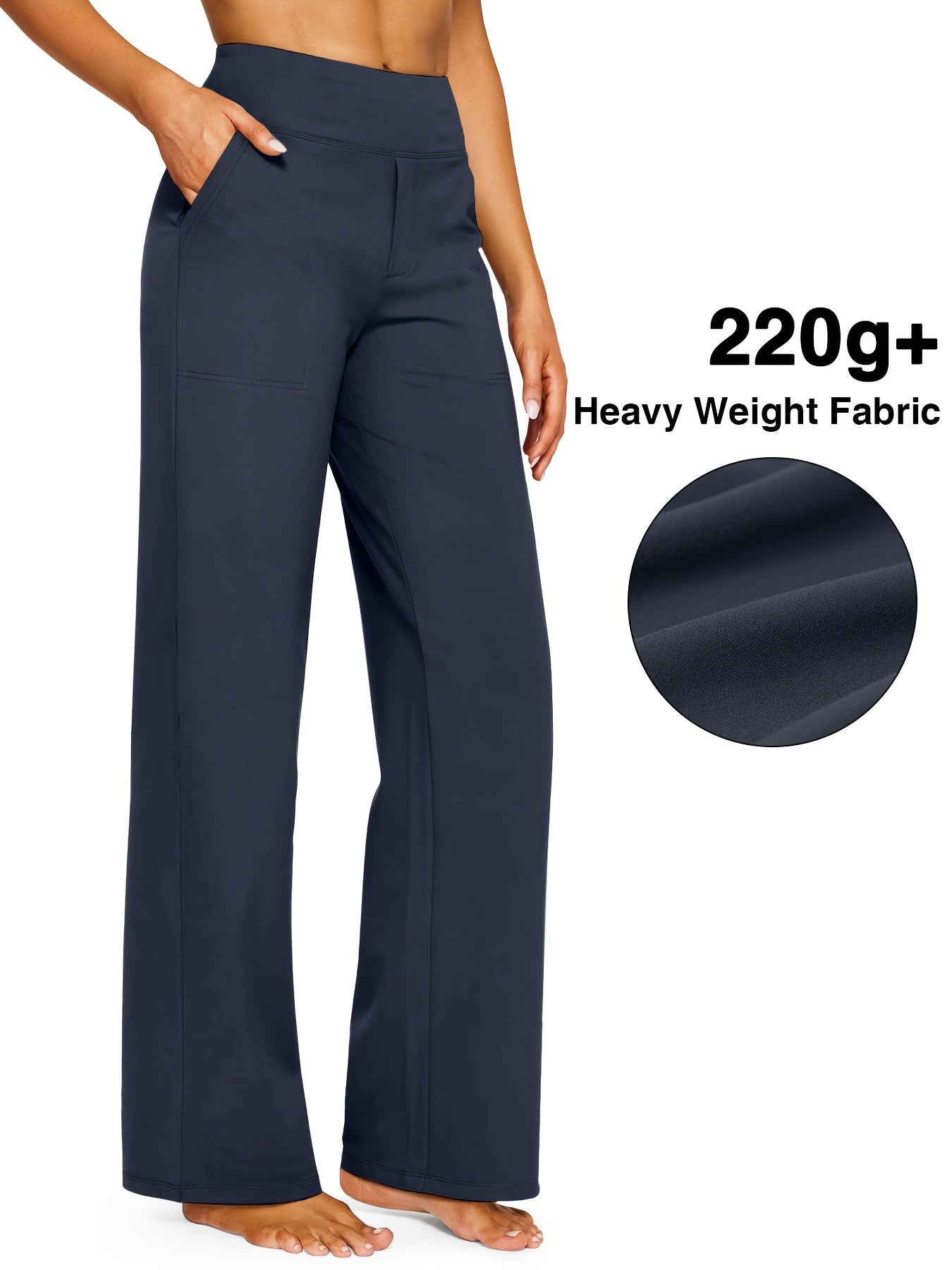Women's Wide Leg Pants - High Waist Wide leg – view 3