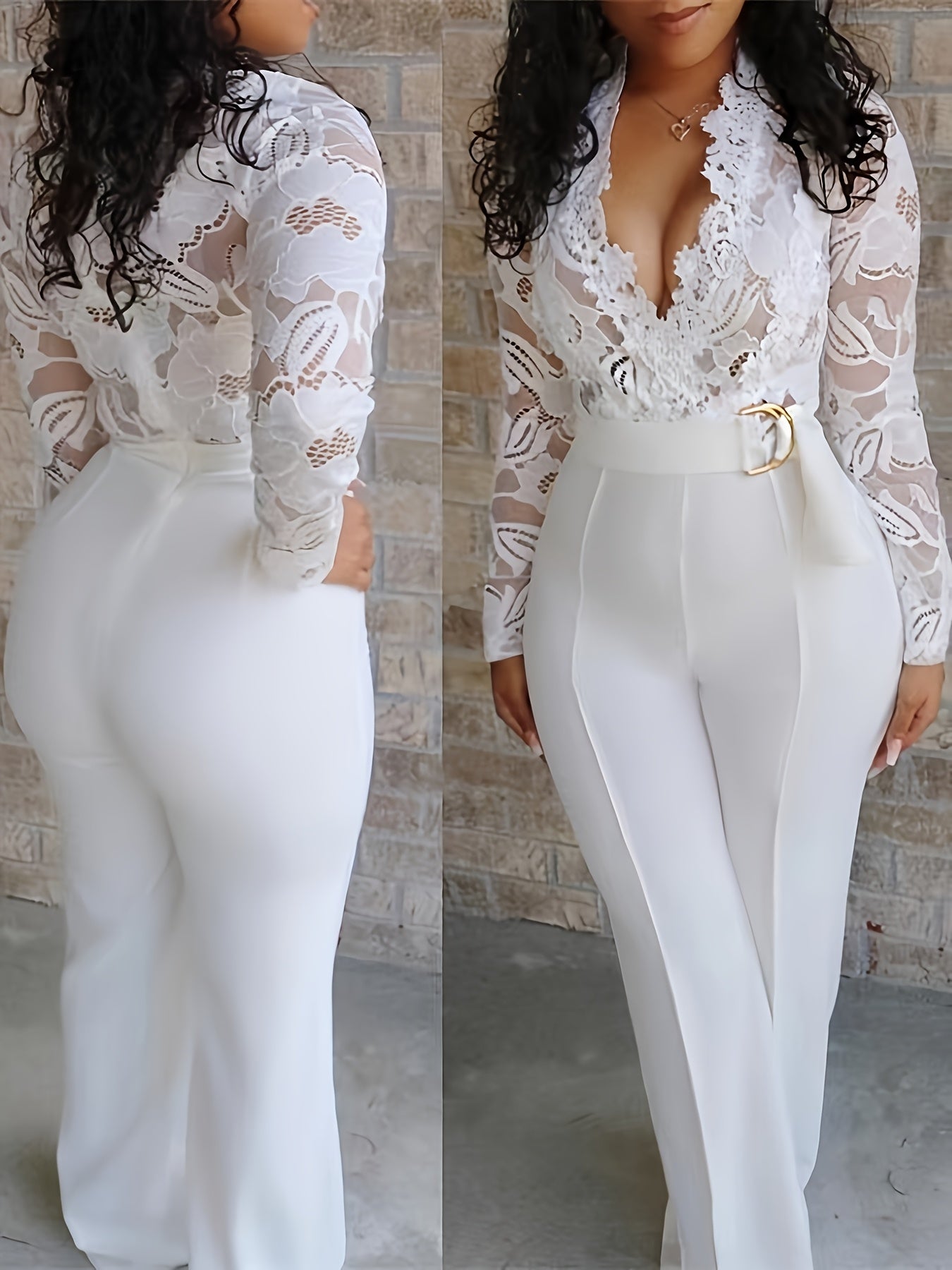 Women's Wide Leg Pants - Wide-Leg Fit – Milky detail view