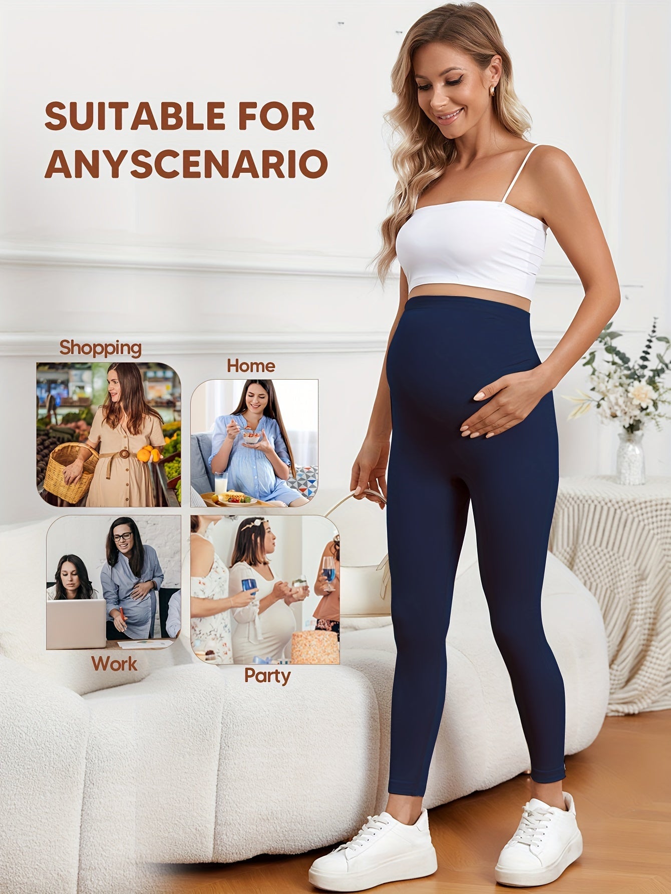 Women's Workout Leggings - Stretch Fit detail view