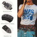 1Pack/2Pack WHIPPY Sparkling Rhinestone Men'S Belt - Made of Vegan Faux Leather with a Secure Buckle, Adjustable Dress Strap Suitable for Casual, Party, Or Festival Wear - A Unique Designer Gift for Him (Christmas, Birthday, Anniversary