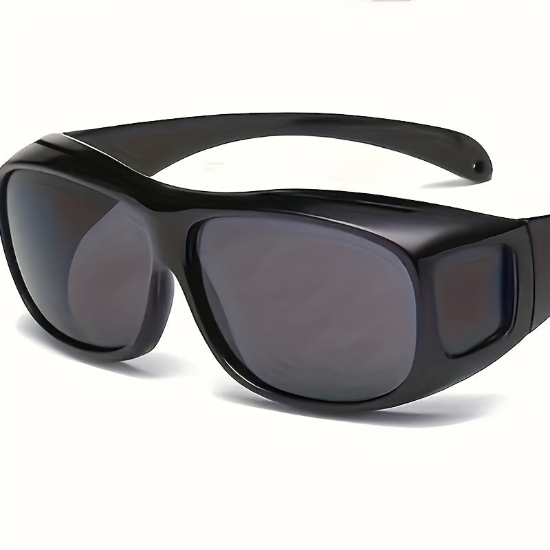 1pc/2pcs of Night Vision Wrap-Around Sunglasses for Driving, Suitable for Outdoor Sports Like Cycling, Fishing, And Hiking. Unisex Fashion Eyewear for Day And Night Use