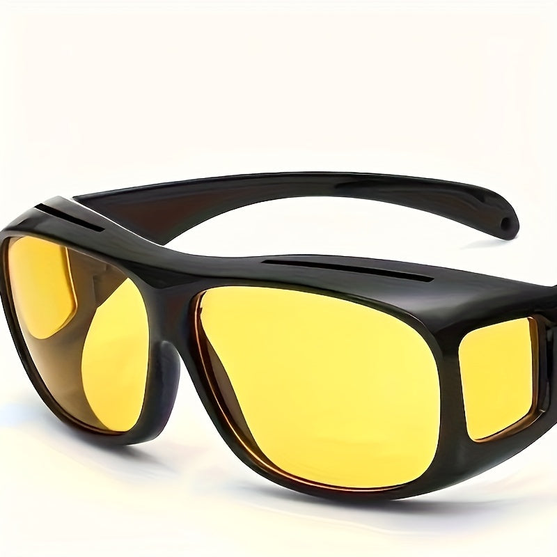 1pc/2pcs of Night Vision Wrap-Around Sunglasses for Driving, Suitable for Outdoor Sports Like Cycling, Fishing, And Hiking. Unisex Fashion Eyewear for Day And Night Use