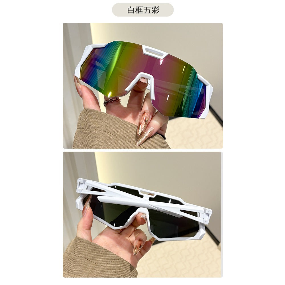 Set of 8 New Stylish Oversized Glasses for Outdoor Sports, Suitable for Both Men And Women, Perfect for Parties And Photos