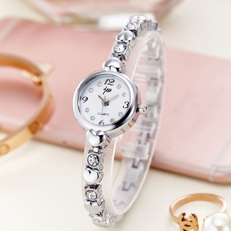Stylish Ladies' Quartz Watch with a Slim Bracelet And a Petite Dial