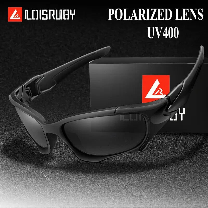 Polarized Sports Sunglasses UV400 - Lightweight PC Wrap Frame for Men Women, Anti-Glare Cycling Running Hiking Driving Sunglasses, Durable Outdoor Athletic Eyewear in Multiple Colors
