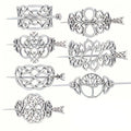 7pcs Of Vintage Viking Tree Of Life Hair Clips, Viking Hair Clips, Celtic Hair Clips, Slide Rails, Accessories, Jewelry Gifts