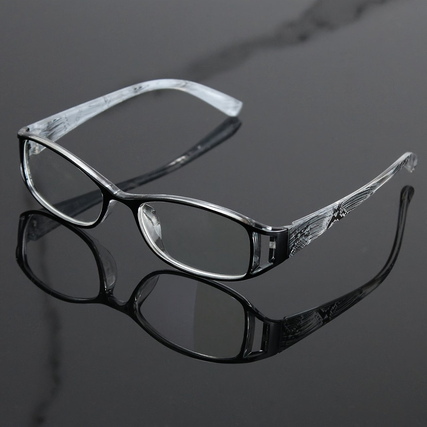 Reading Glasses 4 Pairs Multicolor Rectangular Frame Presbyopia Readers Men Women +1.0 to +4.0 Unique Pattern Fashion Gift Halloween Christmas