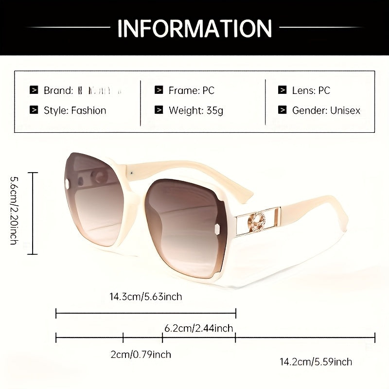 Retro Rectangle Glasses Women Anti-Reflective PC Lens Lightweight Plastic Frame Fashion Eyewear Party Decoration with Pouch Cleaning Cloth Beige Purple Coffee Blue Black
